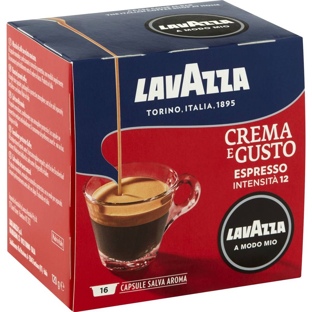 Cafe viên nén Lavazza A Modo Mio Crema E Gusto Espresso Coffee hộp 16 viên