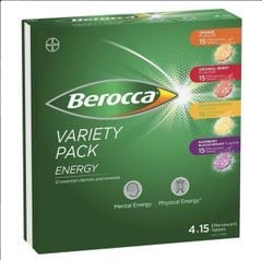 Viên Sủi Tăng Đề Kháng Berocca Hộp 4 Ống x 4 Vị