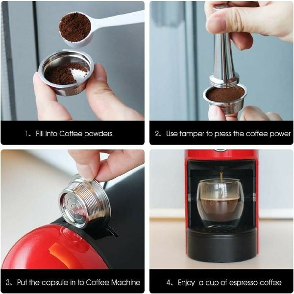 Bộ nén cafe inox dùng cho máy Lavazza Modo Mio