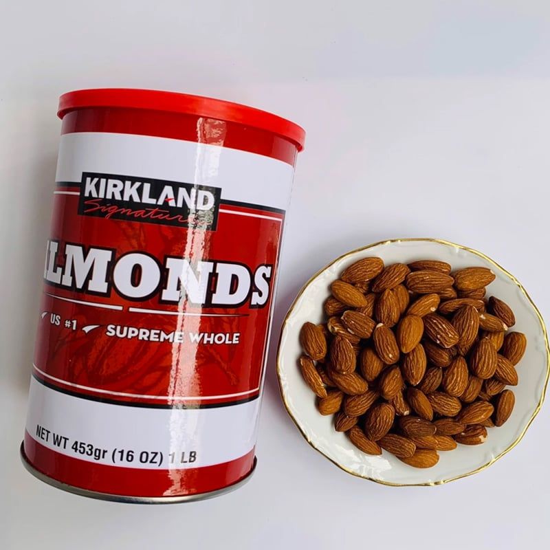 Kirkland Almonds - Hạt Hạnh Nhân Nguyên Chất Hộp 453g