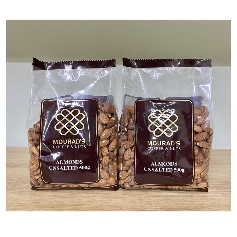 Hạt hạnh nhân Mourad's vị nguyên bản không muối Almonds Unsalted 500g