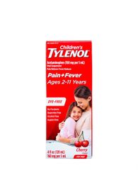 Siro Tylenol Cho Trẻ 2-11 Tuổi Children’s Tylenol Pain Fever 120ml (Vị Cherry)