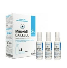 Set 3 Chai Xịt Mọc Tóc Bailleul Laboratoires Opodex Minoxidil 2% Của Pháp (60ml x 3)