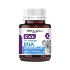 Viên uống DHA Healthy Care Kids High Strength DHA cho trẻ từ 4 tháng tuổi của Úc 60 viên