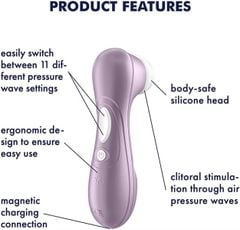 Satisfyer Pro 2 Generation 2 - Máy Mát Xa Kích Thích Âm Vật Với Công Nghệ Thổi Khí Thế Hệ 2 Màu Tím