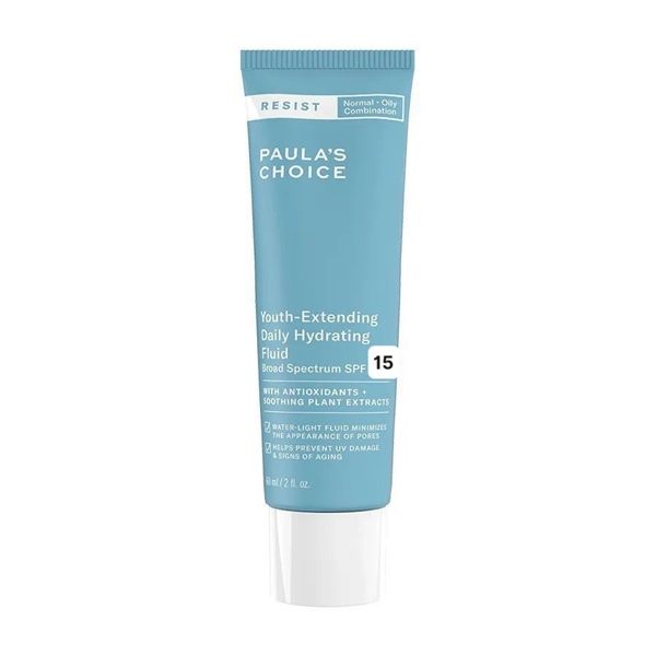 Kem Chống Nắng Kèm Dưỡng Ẩm Paula Choice’s Resist Youth-Extending Daily Hydrating Fluid SPF 15 60ml