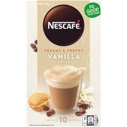 Nescafe Vanilla Latte - Cafe Pha Sẵn Hộp 10 Gói - Mua 3 hộp -> 150k/ hộp