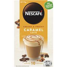 Nescafe Caramel Latte - Cafe Pha sẵn Hộp 10 Gói