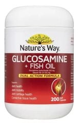 Viên Uống Hỗ Trợ Xương Khớp Natures Way Glucosamine + Fish Oil Lọ 200 Viên