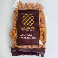 Hạt hạnh nhân Mourad's vị nguyên bản không muối Almonds Unsalted 500g