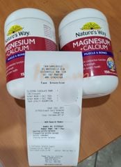 Viên uống hỗ trợ cơ xương Nature’s Way Magnesium Plus Calcium của Úc 150 viên