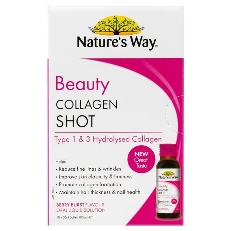 Nature’s Way Beauty Collagen Shot Dạng Nước  Hộp 10 chai x 50ml