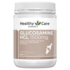 Hỗ trợ bổ xương khớp Healthy Care Glucosamine HCL 1500mg của Úc 400 viên