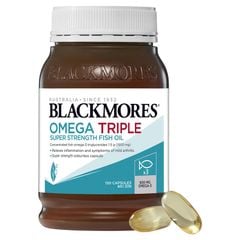 Dầu cá hàm lượng cao Blackmores Omega Triple Super Strength Fish Oil của Úc 150 viên