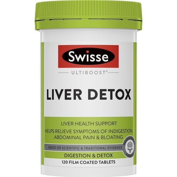 Swisse Liver Detox - Viên Uống Thải Độc Và Bổ Gan 120 Viên