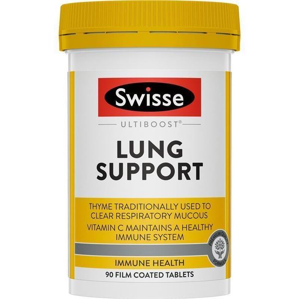 Viên Uống Hỗ Trợ Thải Độc Phổi Swisse Ultiboost Lung Support Của Úc 90 Viên