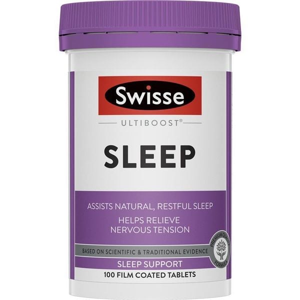 Viên uống hỗ trợ ngủ ngon Swisse Ultiboost Sleep của Úc 100 viên