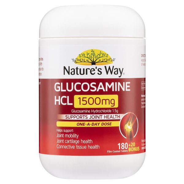 Viên uống Nature’s Way Glucosamine HCL 1500mg của Úc 200 viên