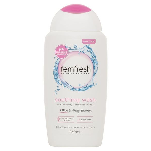 Femfresh Soothing Wash - Dung Dịch Vệ Sinh Bổ Sung Lợi Khuẩn Nắp Hồng 250ml