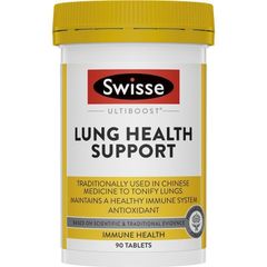 Viên Uống Hỗ Trợ Thải Độc Phổi Swisse Ultiboost Lung Support Của Úc 90 Viên