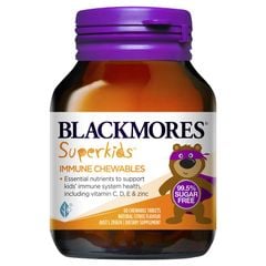 Blackmores Superkids Immune - Viên Nhai Tăng Đề Kháng Lọ 60 Viên