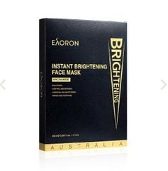 Mặt Nạ Làm Trắng Da Thần Tốc Eaoron Instant Whitening Face Mask Úc 25ml - Hộp Đen 5 Miếng