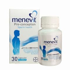 Viên Uống Menevit Hỗ Trợ Sinh Lý Nam Giới, Tăng Khả Năng Có Con 30 Viên