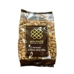 Hạt hạnh nhân Mourad's vị nguyên bản không muối Almonds Unsalted 500g