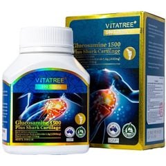 Viên Uống Bổ Khớp Vitatree Glucosamine 1500mg Plus Shark Cartilage Lọ 100 Viên