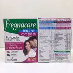 Pregnacare Him&Her Conception - Hỗ Trợ Thụ Thai Anh Hộp 60 Viên