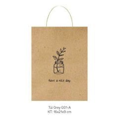 Túi giấy đựng quà nhỏ 16x21cm