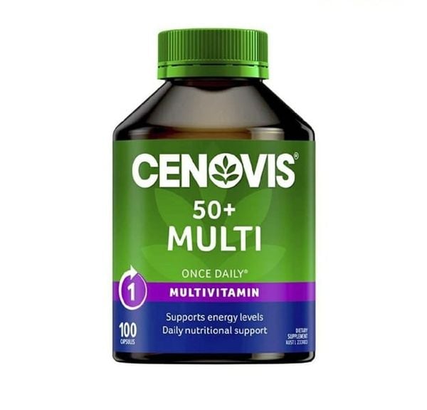 Vitamin Tổng Hợp Cho Người Trên 50 Tuổi Cenovis 50+ Multi Lọ 100 viên