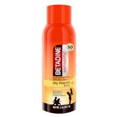 Xịt Bột Khô Khử Khuẩn Betadine Antiseptic 5% Povidone-Iodine First Aid Dry Powder Spray 56,7g