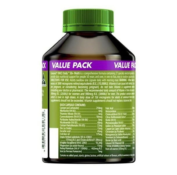 Vitamin Tổng Hợp Cho Người Trên 50 Tuổi Cenovis 50+ Multi Lọ 100 viên