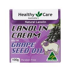 Kem Dưỡng Da Nhau Thai Cừu Và Tinh Chất Nho Healthy Care Lanolin Cream With Grape Seed Oil Lọ 100g