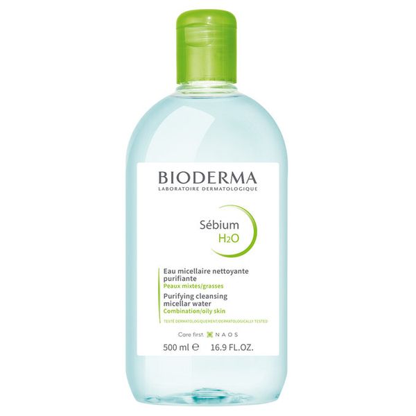 Bioderma - Nước Tẩy Trang Cho Da Dầu & Hỗn Hợp Chai Xanh 500ml