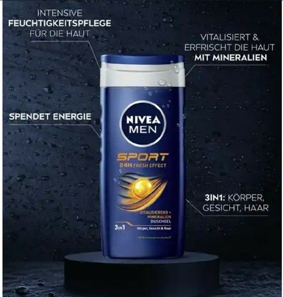 Sữa Tắm Nivea Men 3in1 Energy Dành Cho Nam Giới Của Đức Chai 400ml