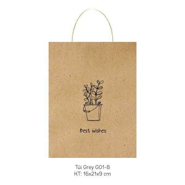 Túi giấy đựng quà nhỏ 16x21cm