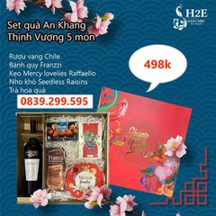 Set Quà Tết 2024 - 498 SG - An Khang Thịnh Vượng Hộp Đỏ