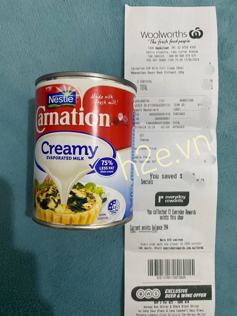 Kem Đặc Nestle Carnation Creamy Evaporated Milk 340ml