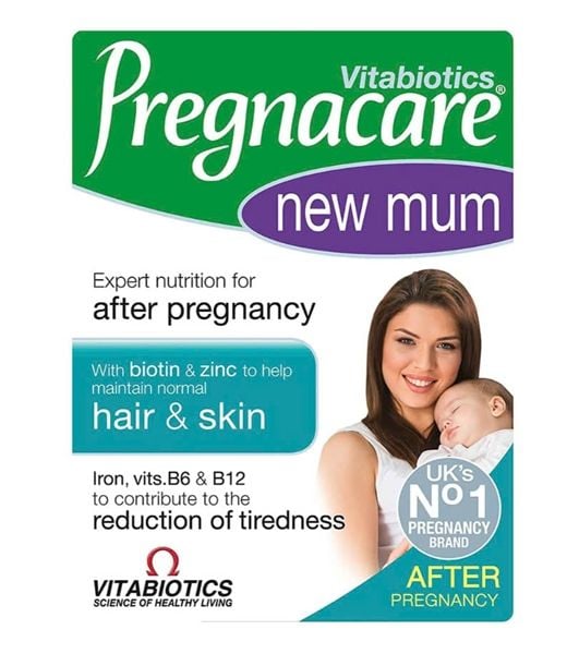 Viên Uống Phục Hồi Tóc & Da Cho Mẹ Sau Sinh Pregnacare New Mum Hộp 56 Viên
