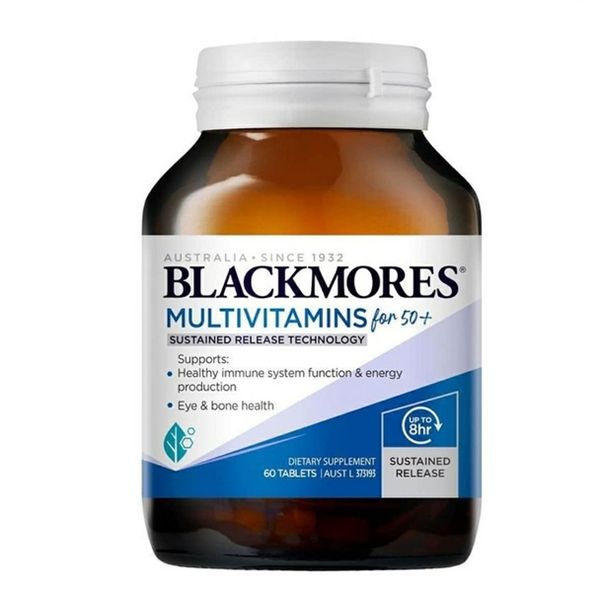 Vitamin cho người trên 50 tuổi Blackmores Multivitamins For 50+ 60 Tablets