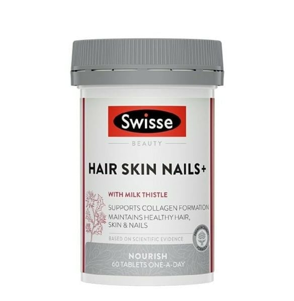 Viên Uống Hỗ Trợ Đẹp Da, Móng, Tóc Swisse Hair Skin Nails+ 60 Viên