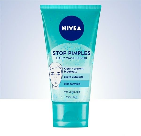 Tẩy Tế Bào Chết Hàng Ngày Ngăn Ngừa Mụn NIVEA Stop Pimples Daily Wash Scrub - Tuýp 150ml