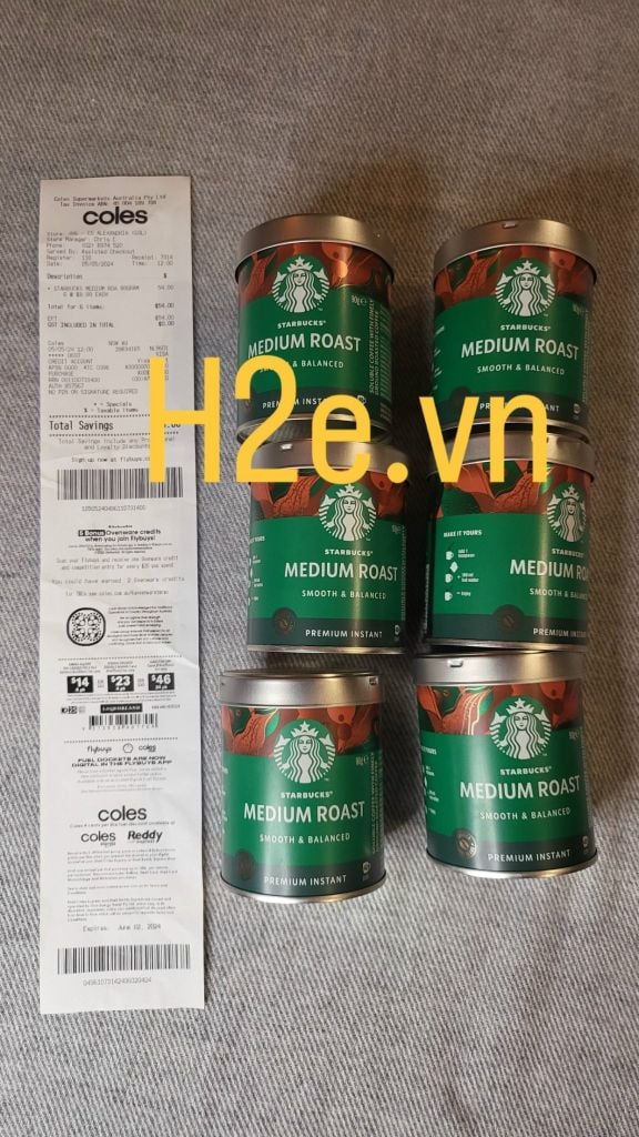 Cafe Hòa Tan Rang Vừa Starbucks Medium Roast 90g