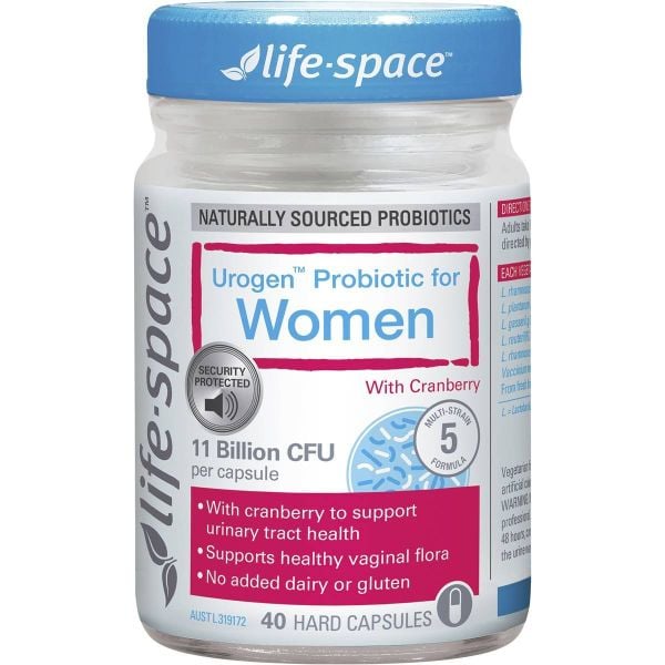 Men vi sinh cho nữ giới Life Space Urogen Probiotic For Women của Úc 40 viên