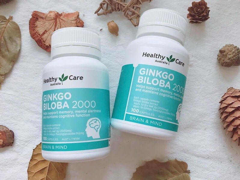 Viên uống Healthy Care Ginkgo Biloba 2000mg của Úc 100 viên