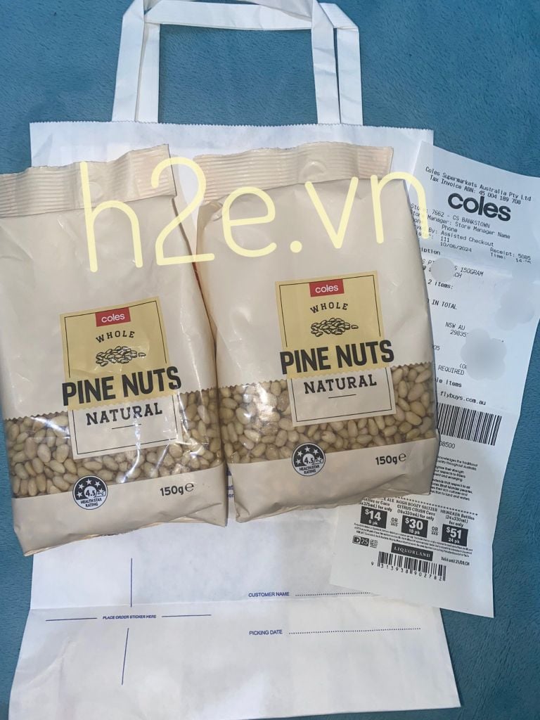 Hạt Thông Pine Nuts Coles Của Úc Gói 150g