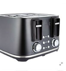 Máy nướng bánh mì 4 ngăn ANKO Slice Stainless Steel Toaster Màu đen