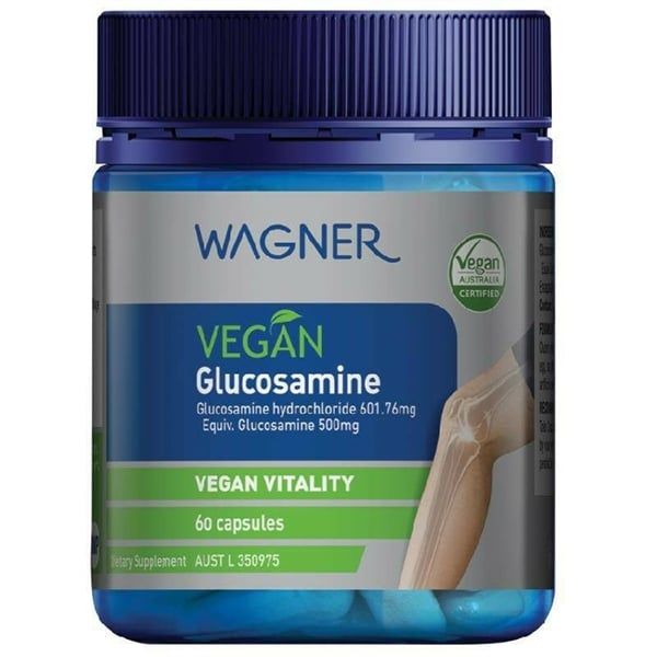 Viên uống bổ sụn khớp cho người ăn chay Wagner Vegan Glucosamine - lọ 60 viên